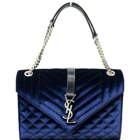 ysl blue velvet clutch|white YSL clutch price.